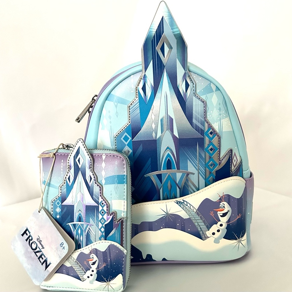 Loungefly Mini Backpack w/ Wallet - Disney Castle Series - Frozen
